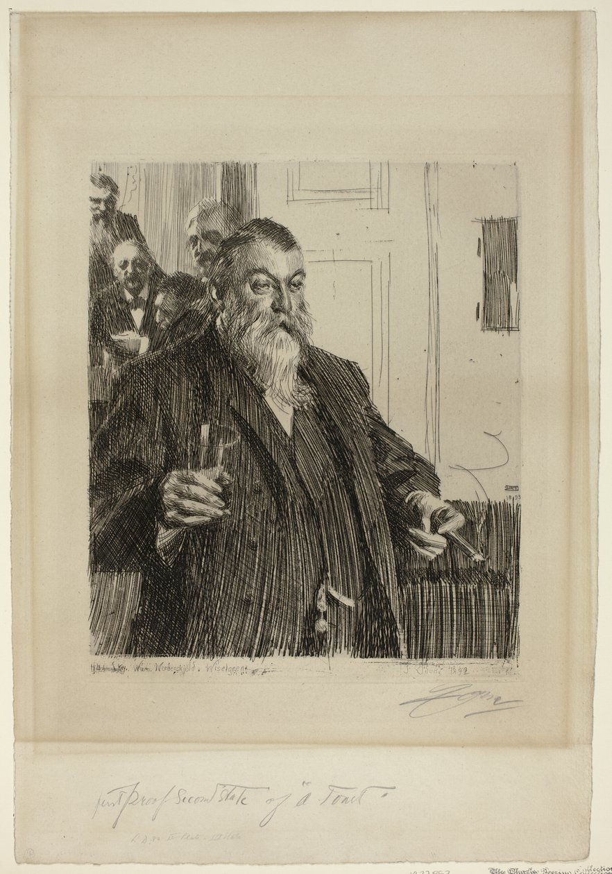 Ein Toast II von Anders Leonard Zorn