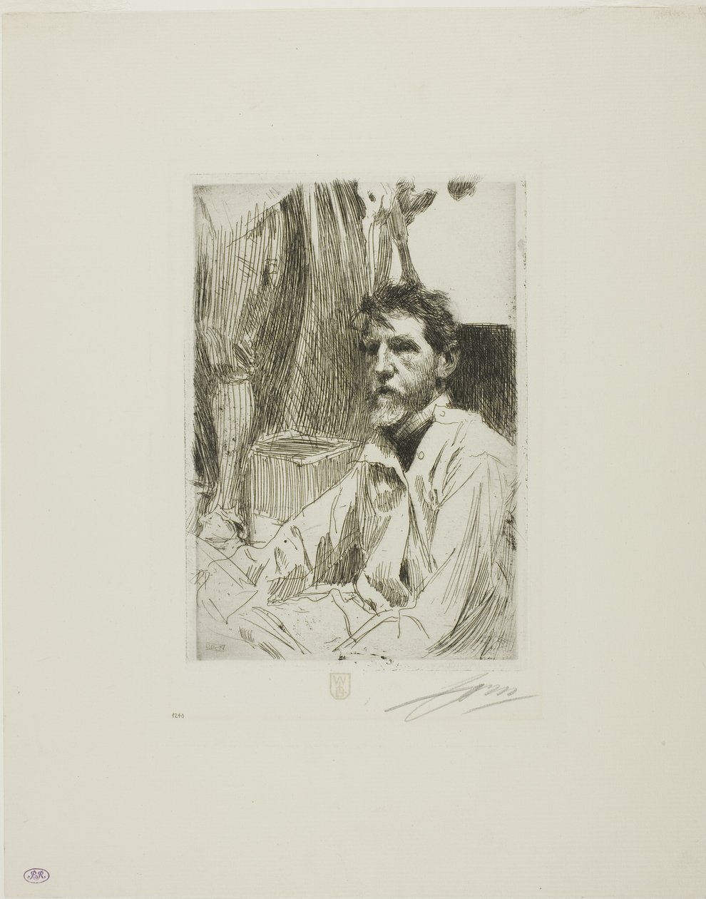 August Saint Gaudens I von Anders Leonard Zorn