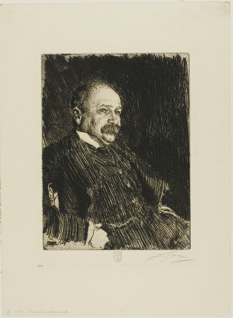 Colonel Lamont III (Büste) von Anders Leonard Zorn