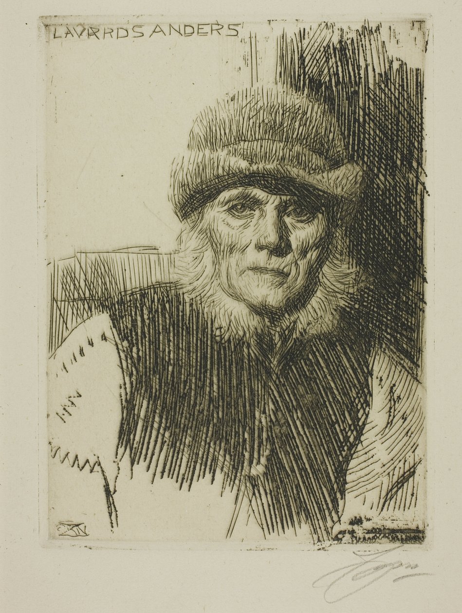 Dalekarlischer Bauer (Lavards Anders) von Anders Leonard Zorn