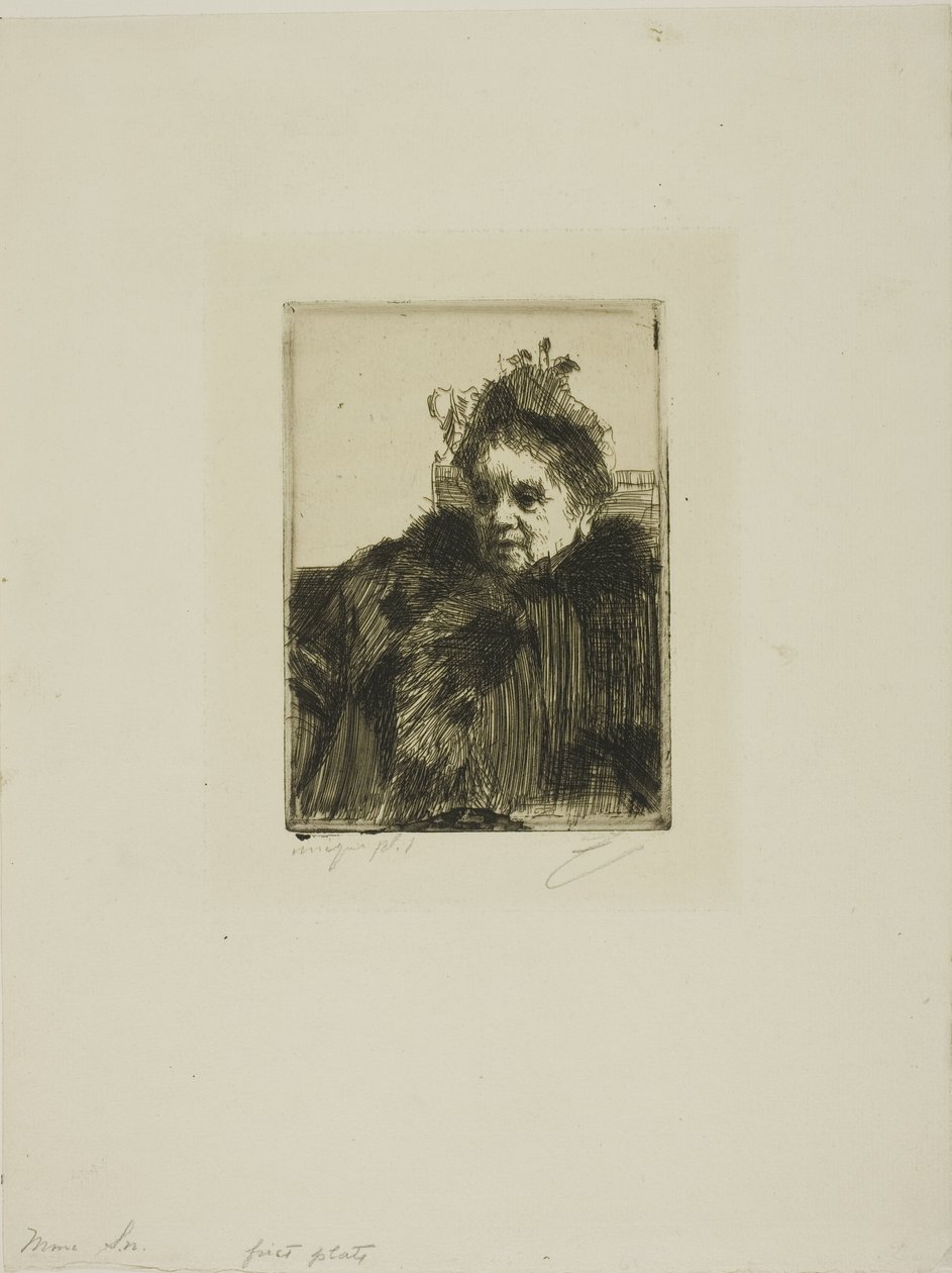 Mme Simon I von Anders Leonard Zorn