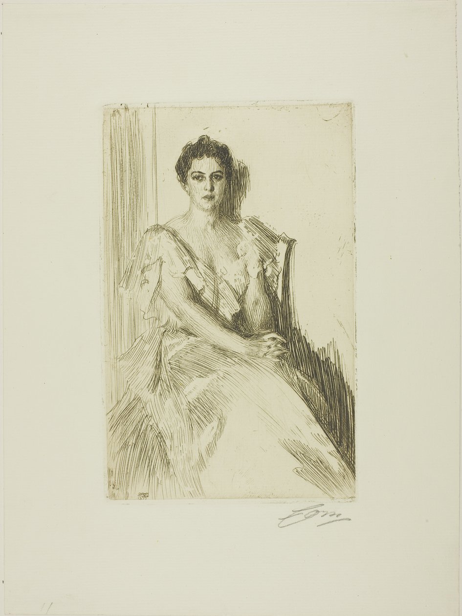 Mrs. Cleveland II von Anders Leonard Zorn
