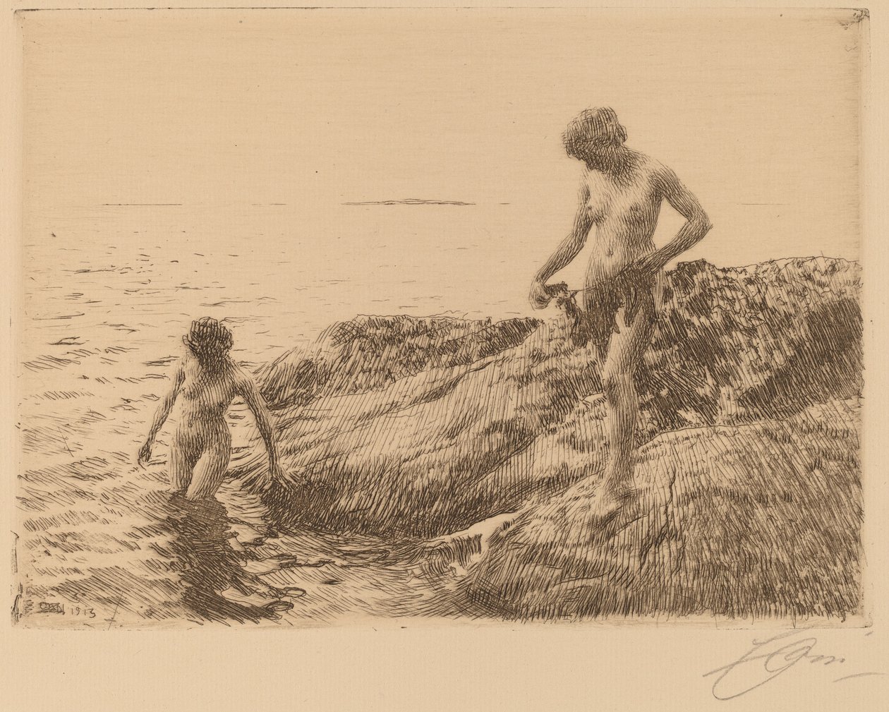Seewärts Skerries von Anders Leonard Zorn