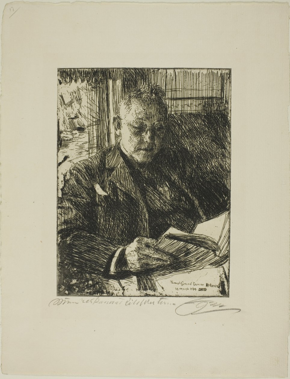 Reisebegleiter (Mr. Ch. Deering) von Anders Leonard Zorn