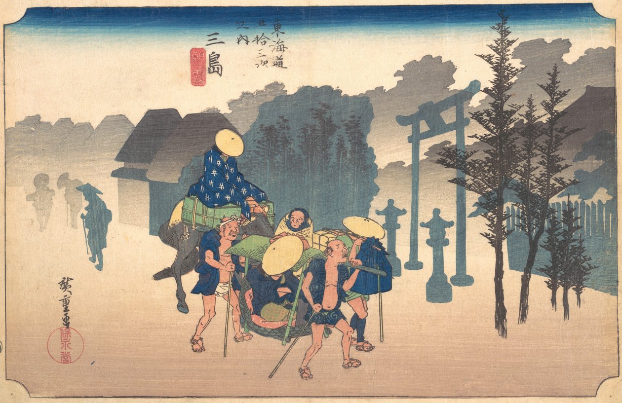 Morgennebel, 19. Jahrhundert von Ando Hiroshige