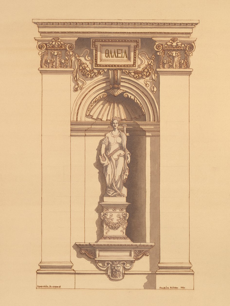 Budapester Oper, Ungarn (Detail) von Andras Kaldor