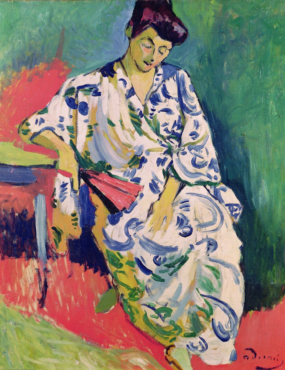 Die Frau mit einem Schal von Andre Derain