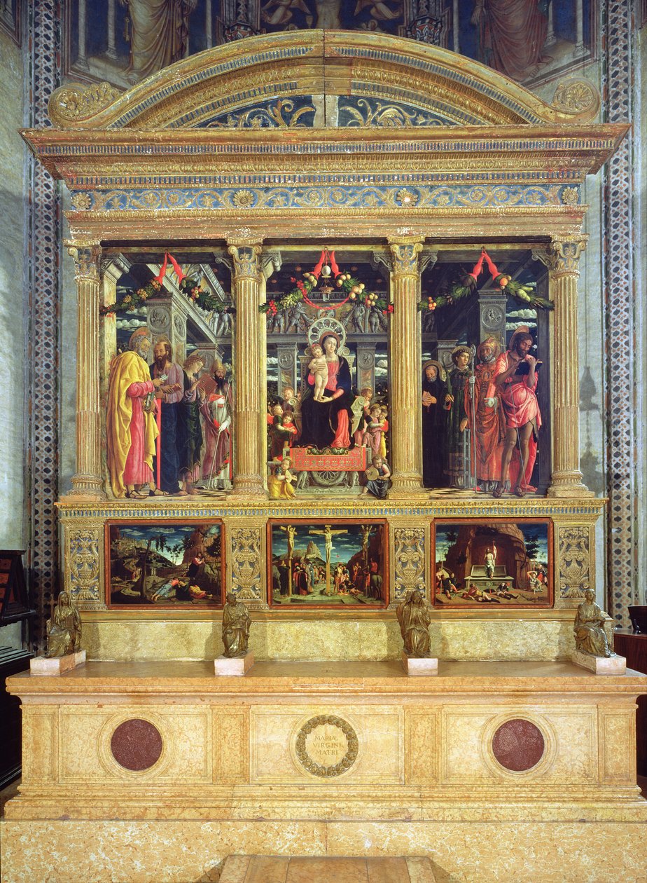 Altarbild des hl. Zeno von Verona, 1456-60 von Andrea Mantegna