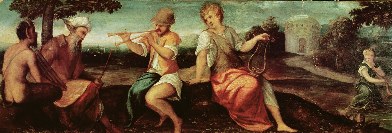 Das Urteil des Midas von Andrea Schiavone