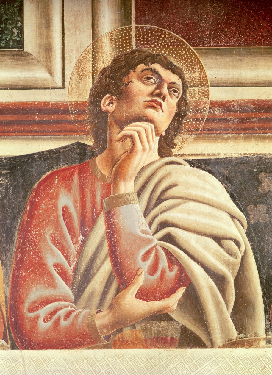 Das letzte Abendmahl, (Detail) von Sankt Thomas von Andrea del Castagno