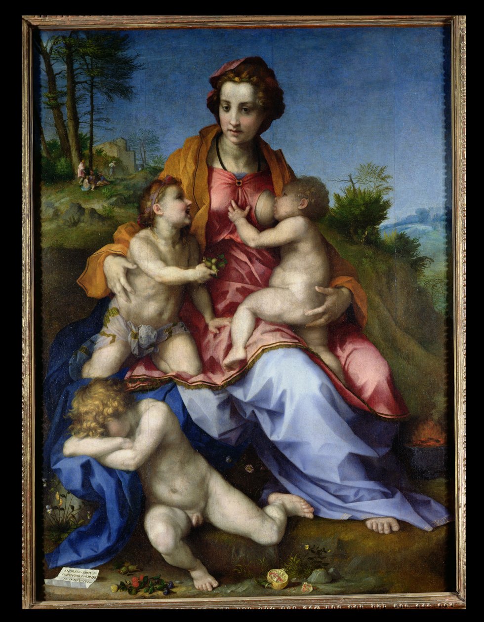 Nächstenliebe, 1518-19 von Andrea del Sarto