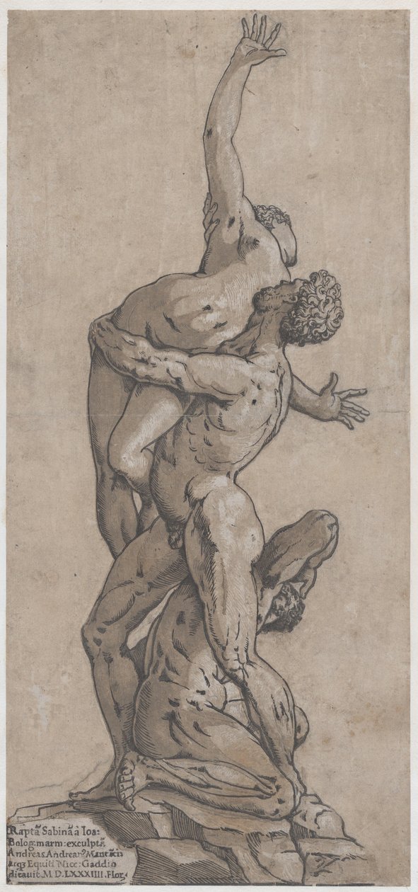 Raub einer Sabinerin, 1584 von Andrea Andreani