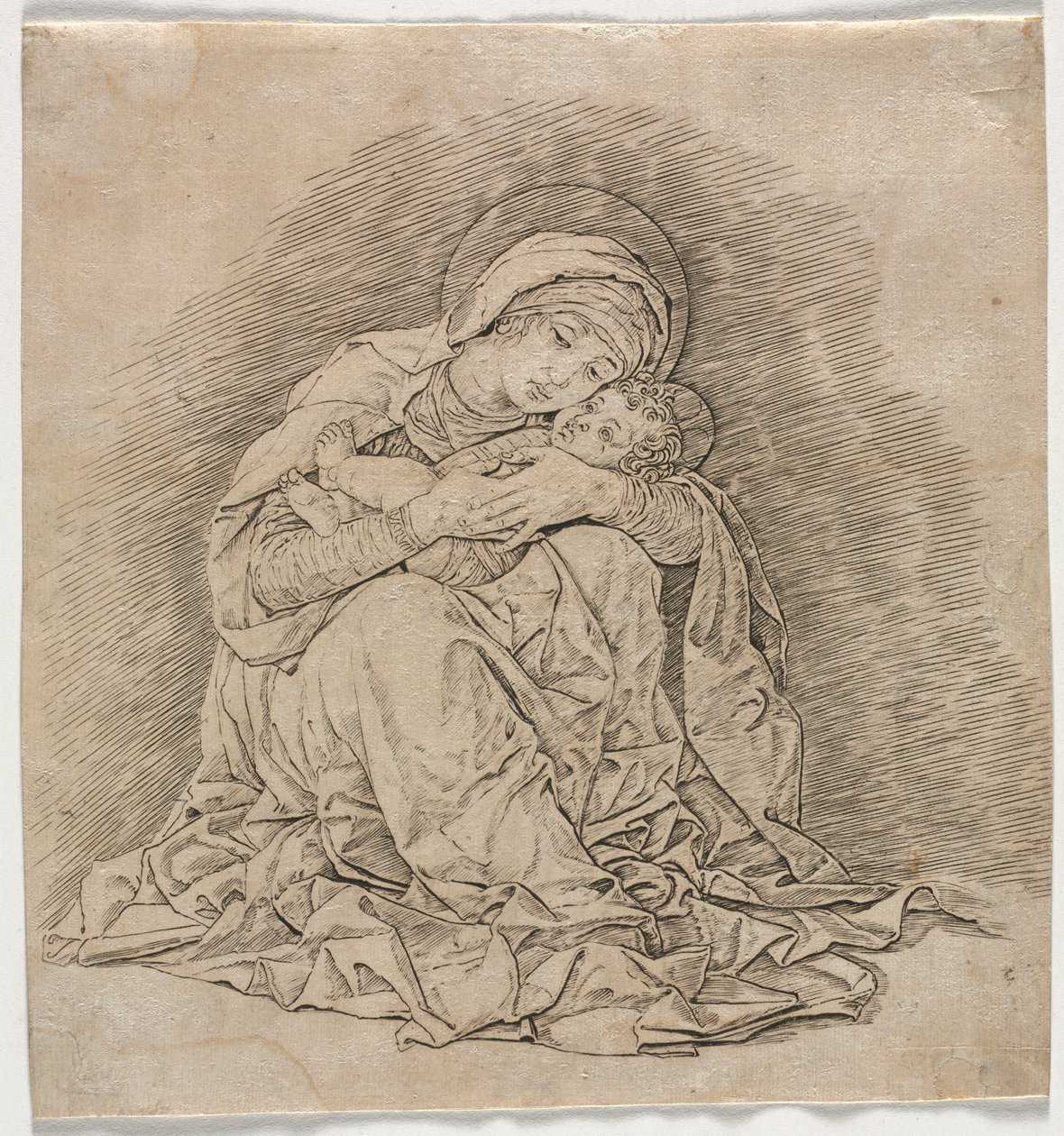 Jungfrau und Kind, 1485-1491 von Andrea Mantegna
