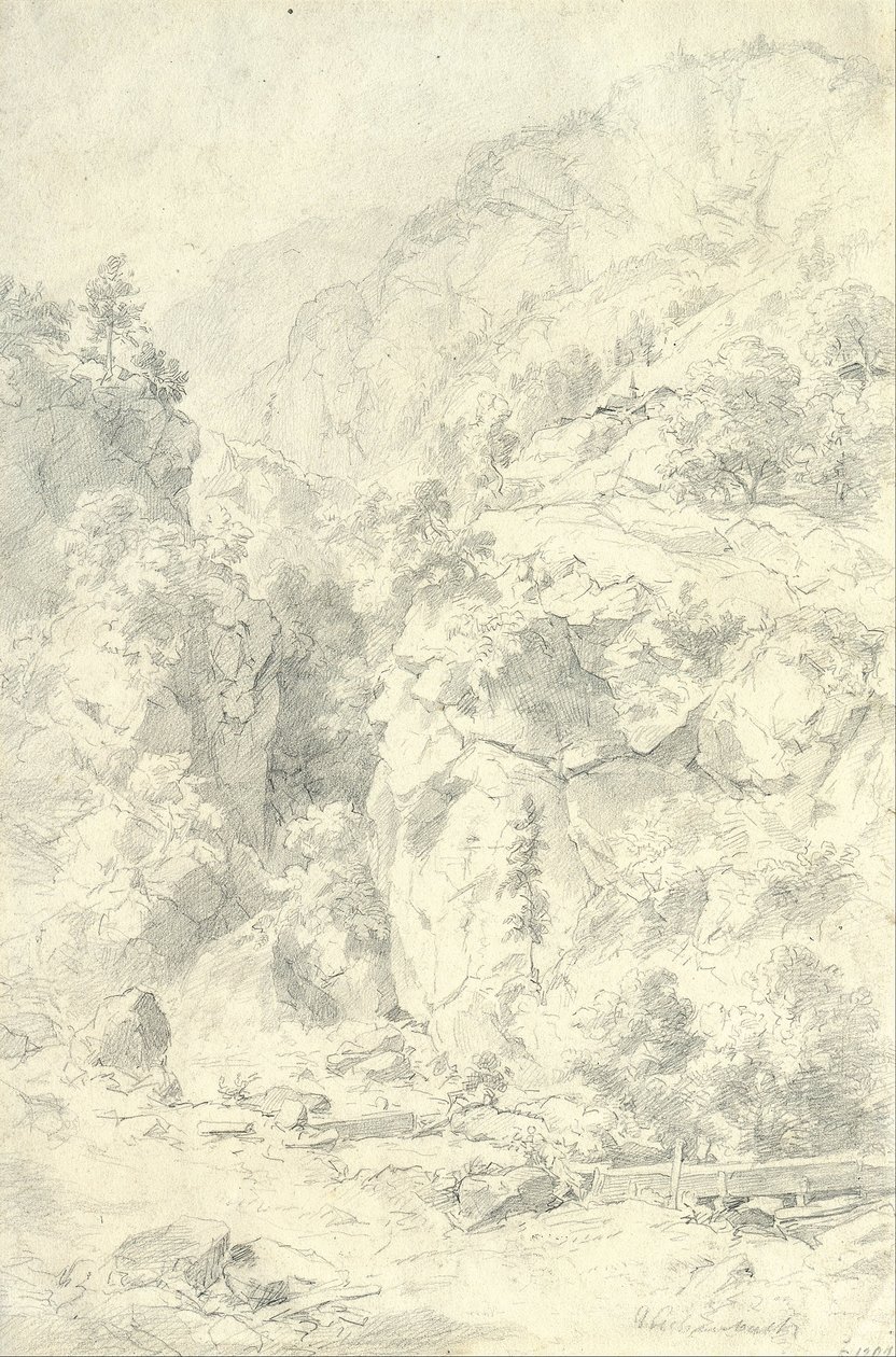 Gebirgslandschaft von Andreas Achenbach