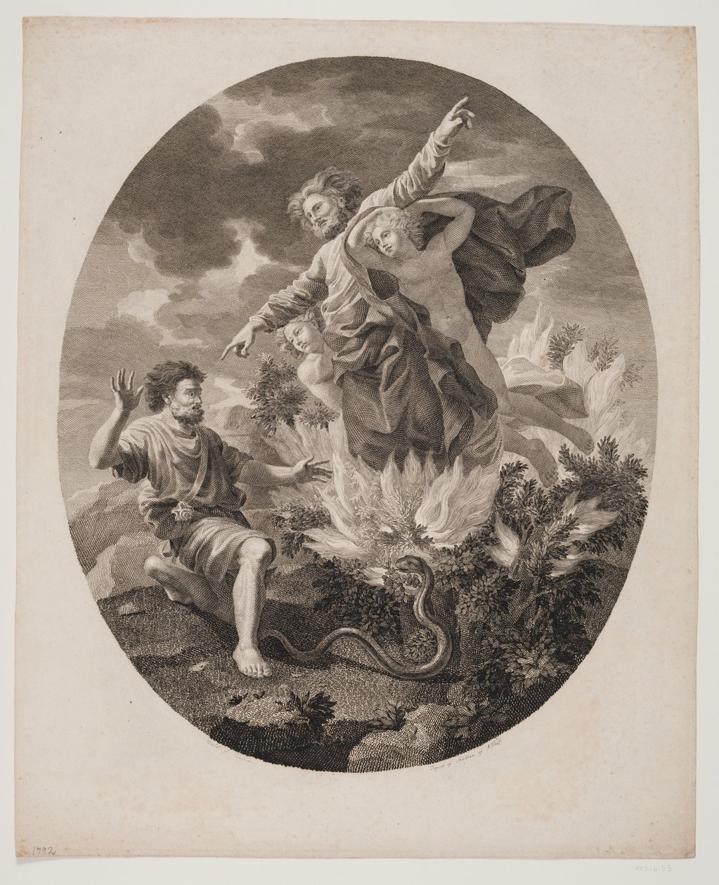 Moses mit dem brennenden Busch von Andreas Flint