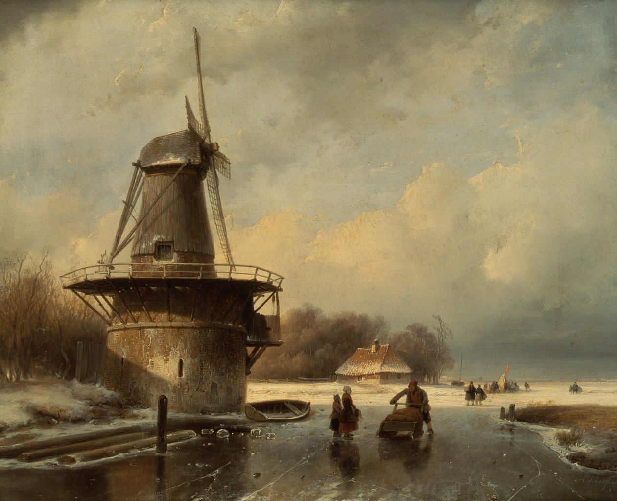 Winterlandschaft von Andreas Schelfhout