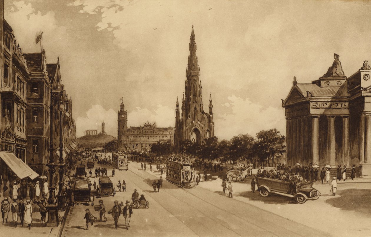 Edinburgh: Princes Street vom Mound aus von Andrew Allan