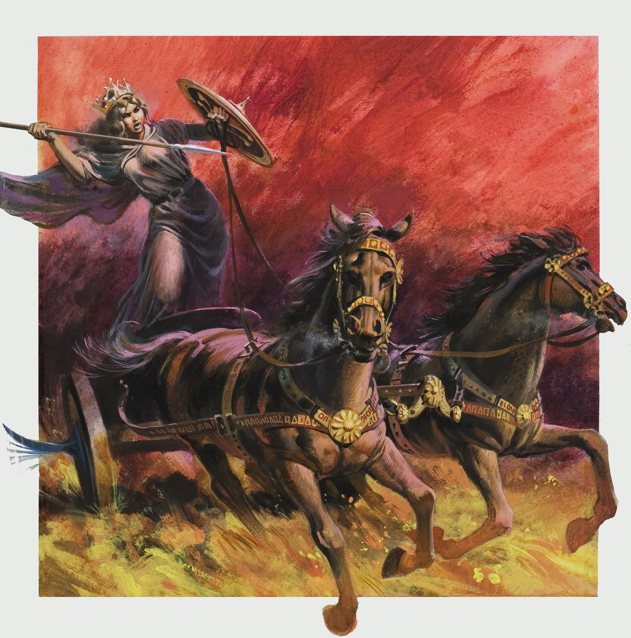 Königin Boudicca (gest. ca. 60 n. Chr.) von Andrew Howat