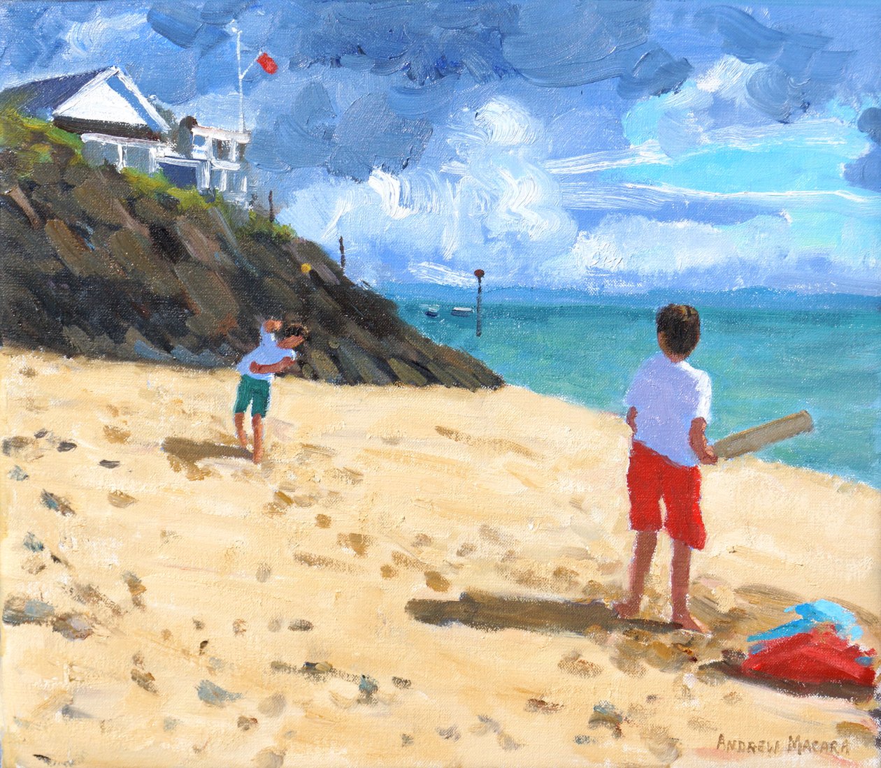 Bowling und Schlagmann, Abersoch, 2015 von Andrew Macara