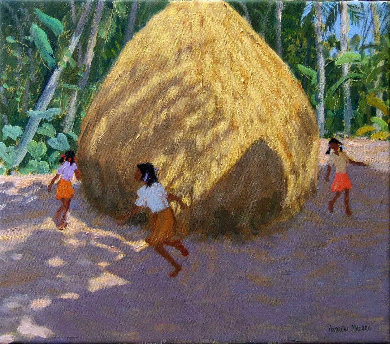 Heuhaufen, Kerala von Andrew Macara