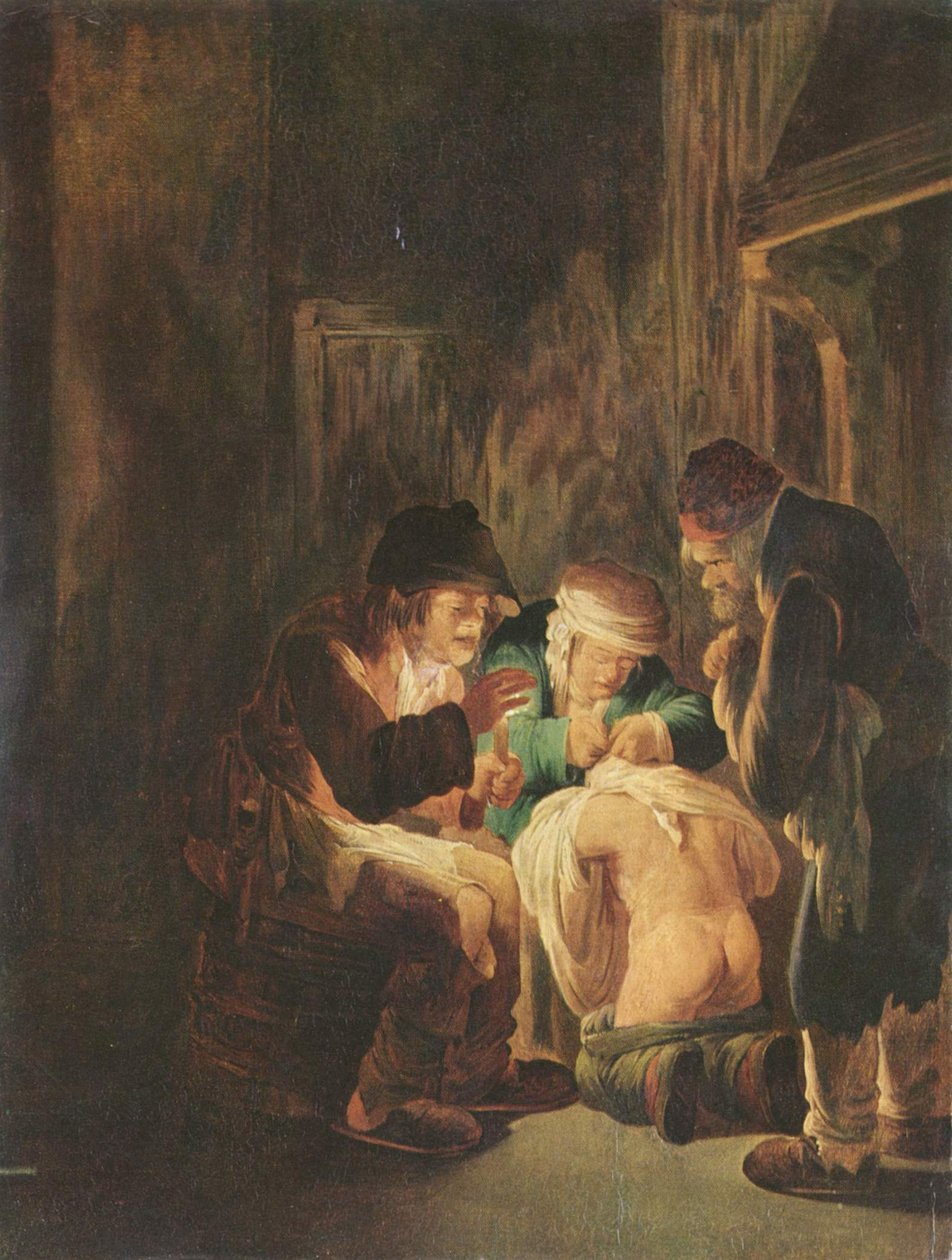Flohjagd bei Kerzenlicht von Andries Both