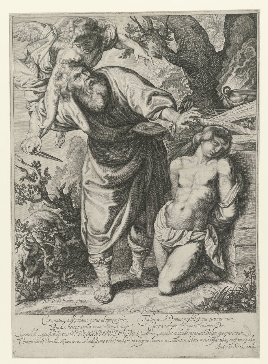 Opferung Isaaks von Andries Jacobsz. Stock