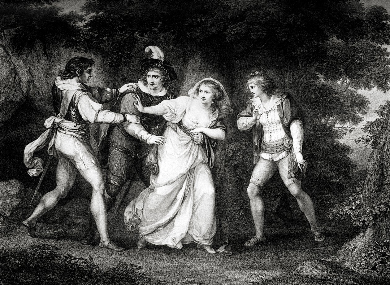 William Shakespeares Stück von Angelica (after) Kauffman