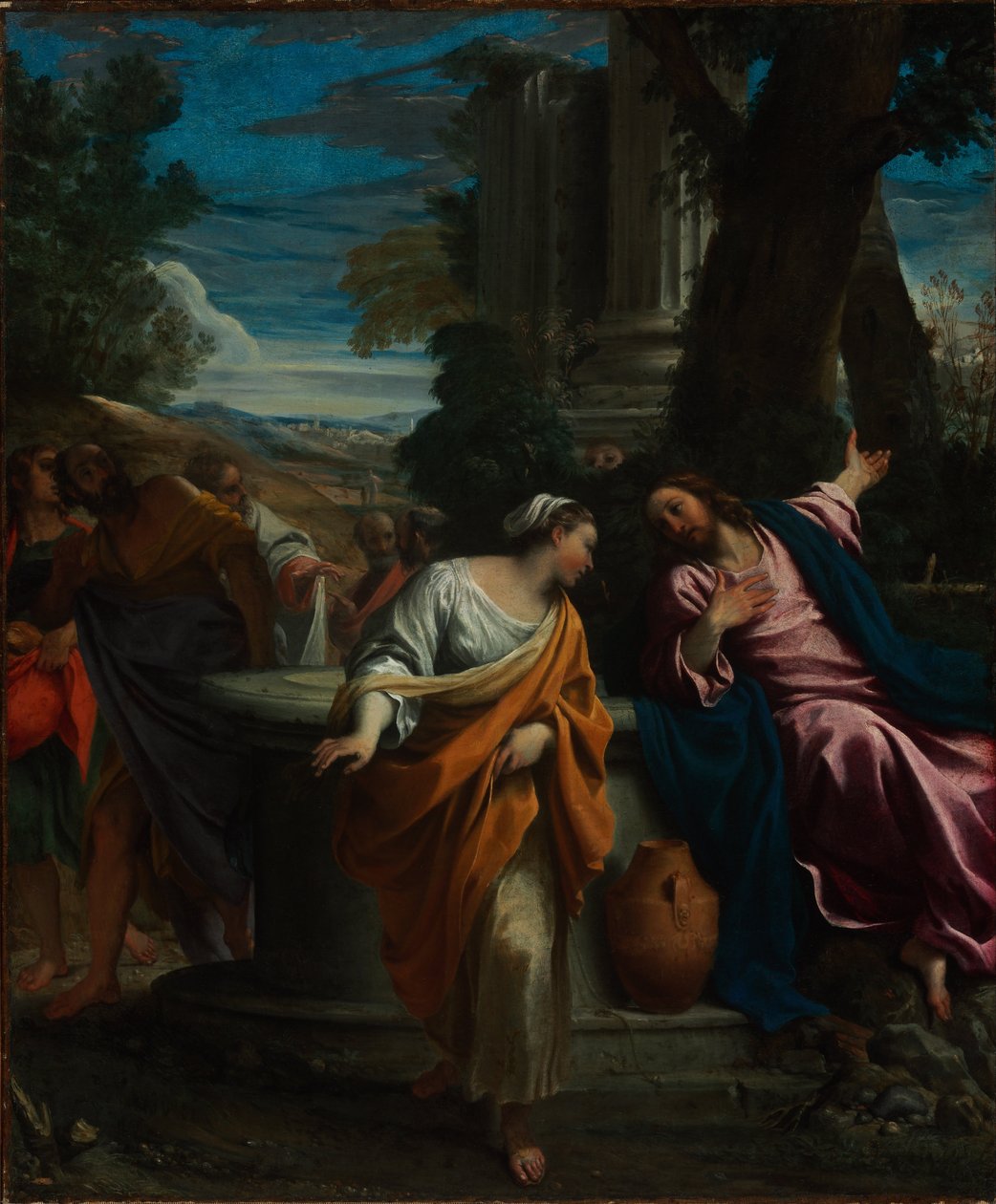 Christus und die Samariterin von Annibale Carracci