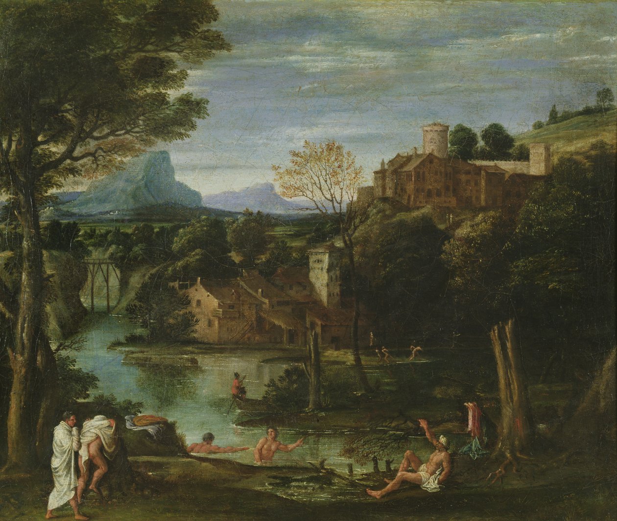 Landschaft, ca. 1602 von Annibale Carracci