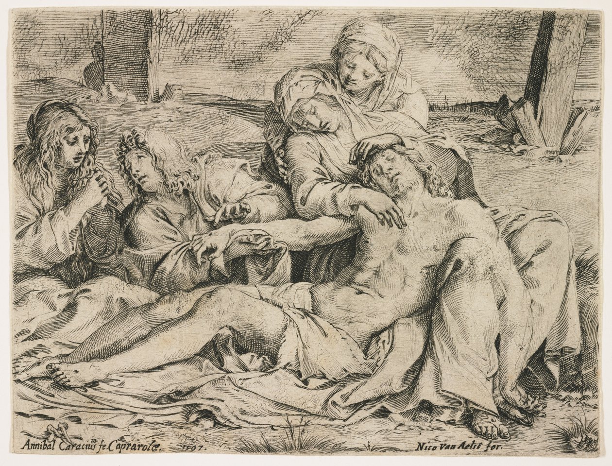 Pietà, oder der Christus von Caprarola, 1597 von Annibale Carracci