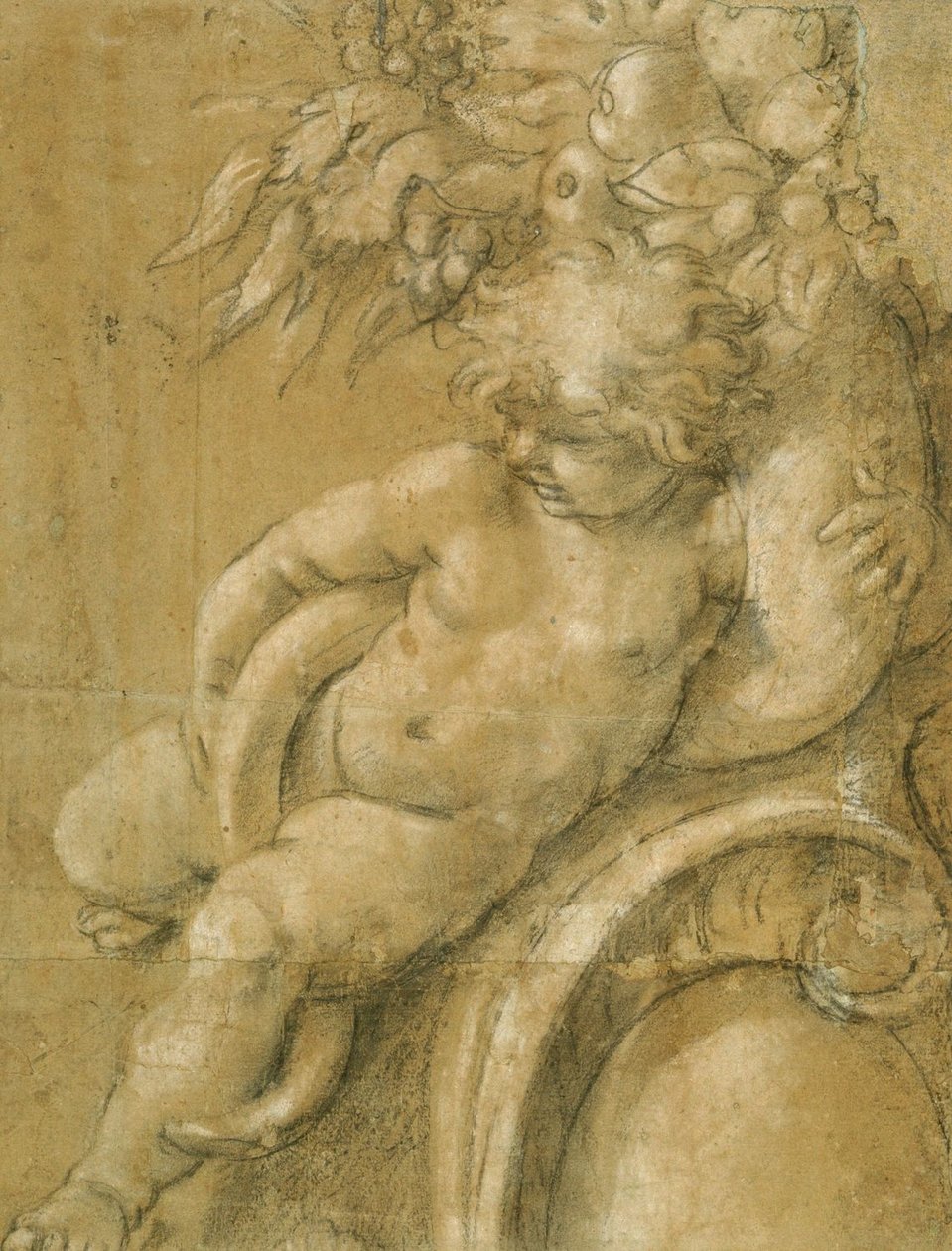Putto mit einem Füllhorn von Annibale Carracci