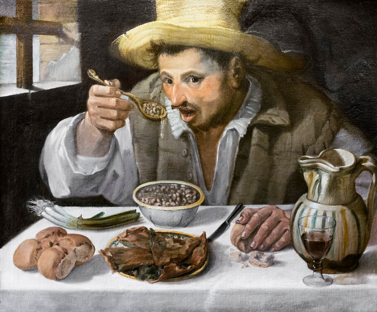 Der Bohnenesser von Annibale Carracci