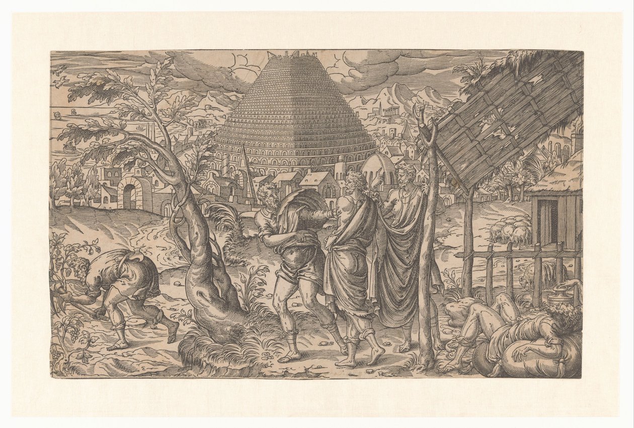 Trunkenheit Noahs und Turm von Babel von Anonymous