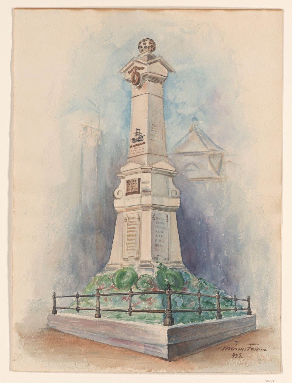 Gedenksäule von Admiral M.A. de Ruyter in Debrecen von Anonymous
