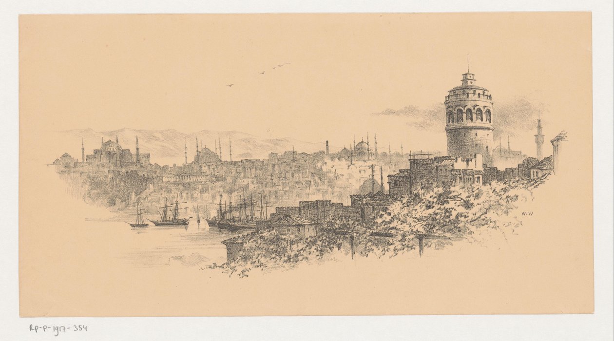 Blick auf Istanbul von Anonymous