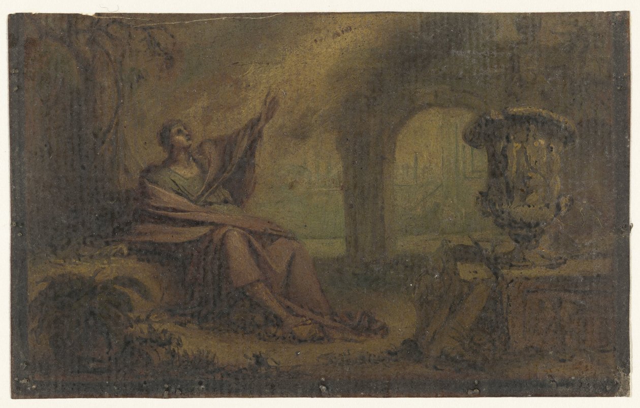 Johannes auf Patmos (?) von Anonymous