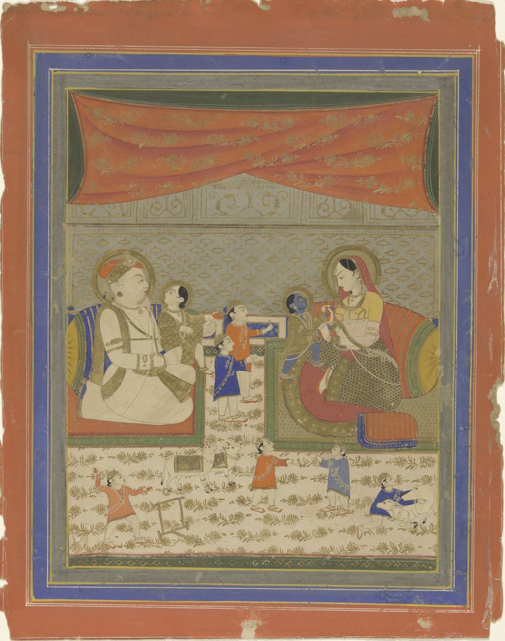 Nanda und Yasoda mit Krishna und Balarama von Anonymous
