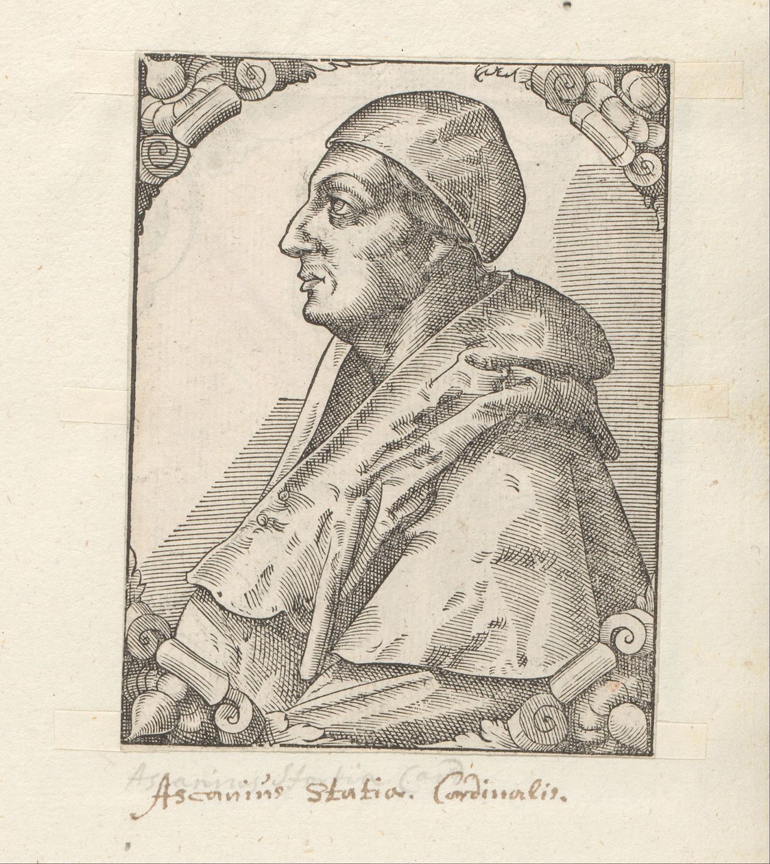 Porträt von Ascanio Sforza von Anonymous