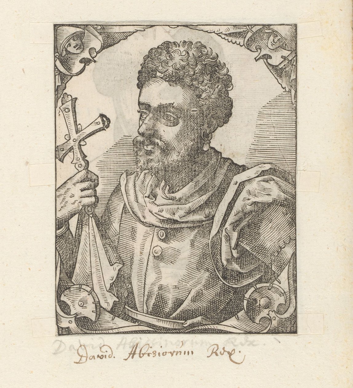 Porträt von Dawit II., Kaiser von Abessinien von Anonymous