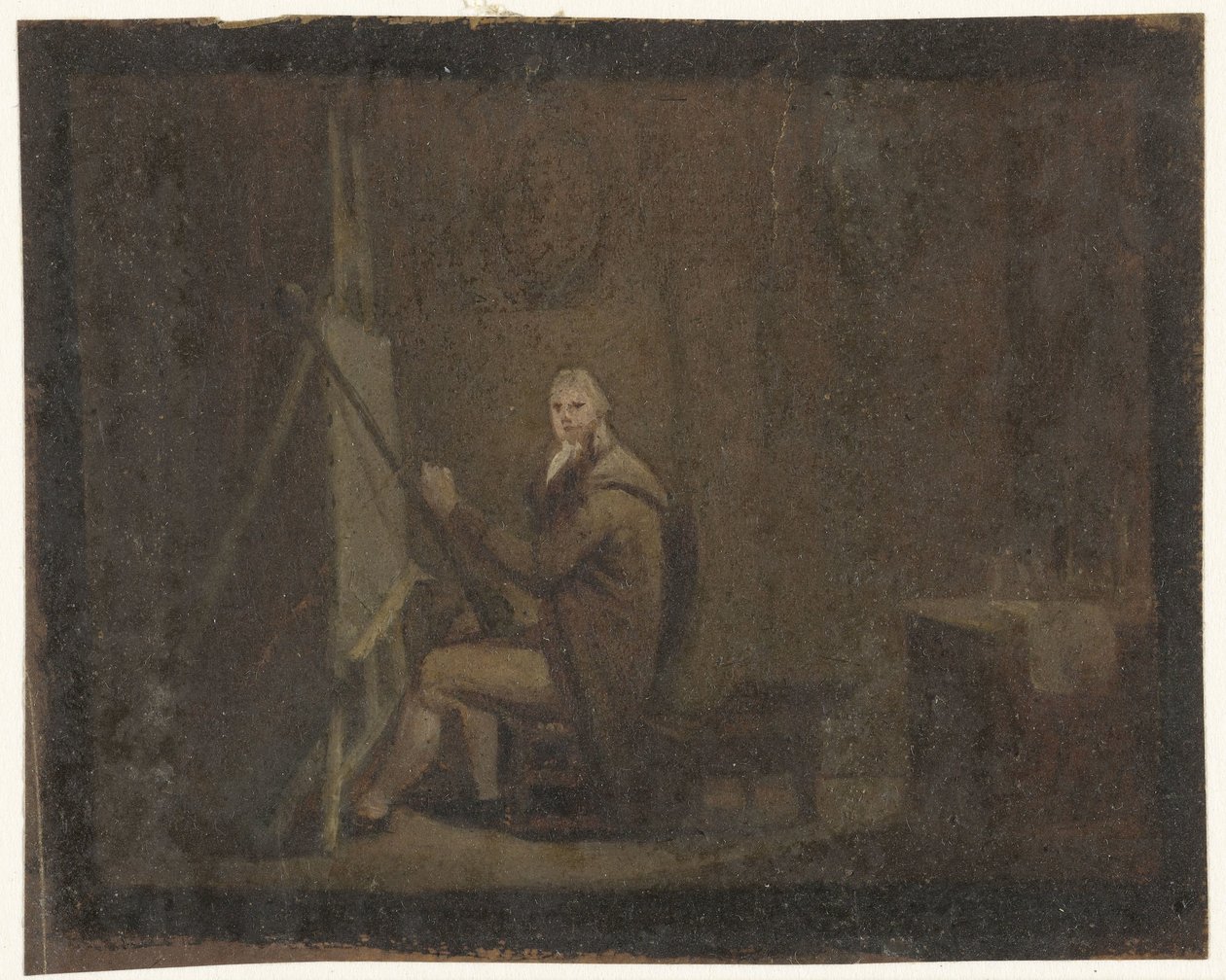 Maler in seinem Atelier von Anonymous