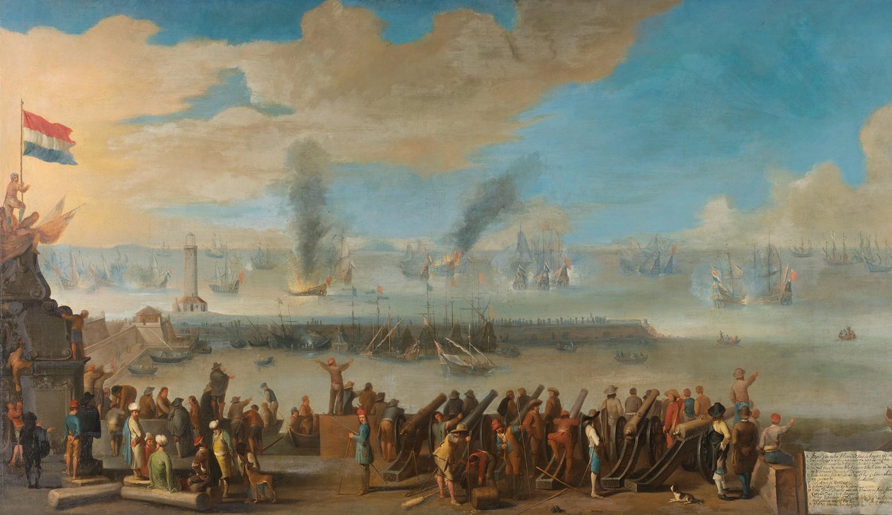 Die Schlacht bei Livorno (14. März 1653) von Anonymous