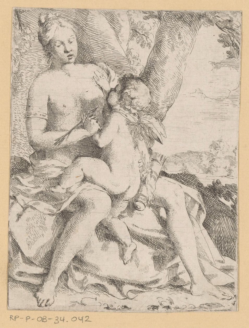 Venus und Amor von Anonymous