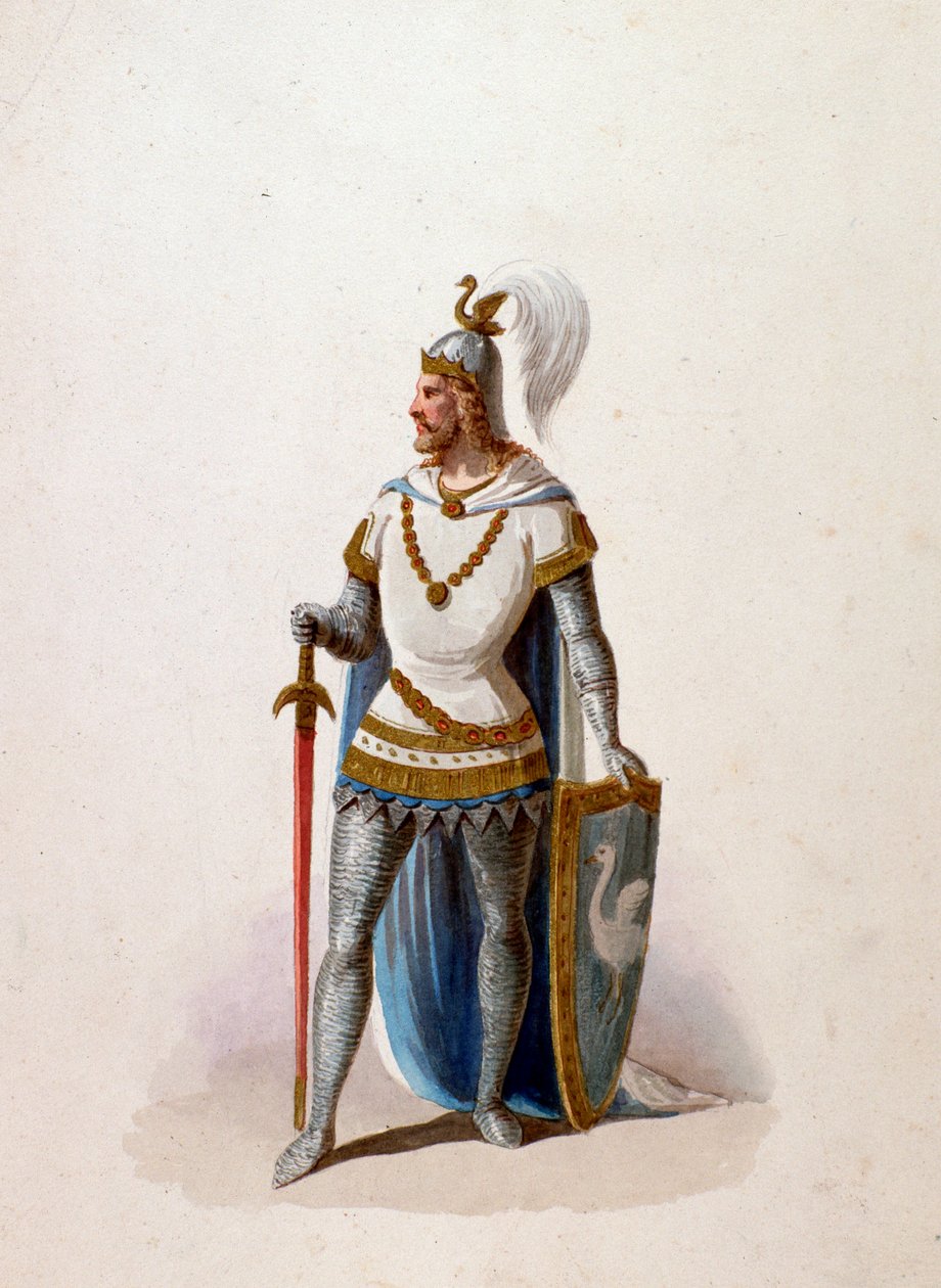 Charakter aus der Oper Lohengrin von Wagner von Anonymous Anonymous