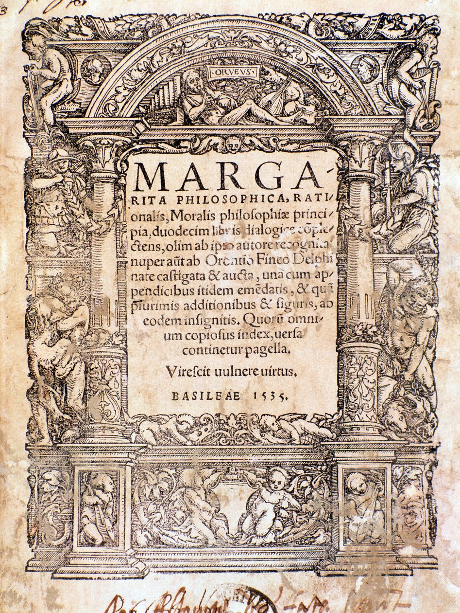 Frontispiz der Margarita Philosophica von Anonymous Anonymous