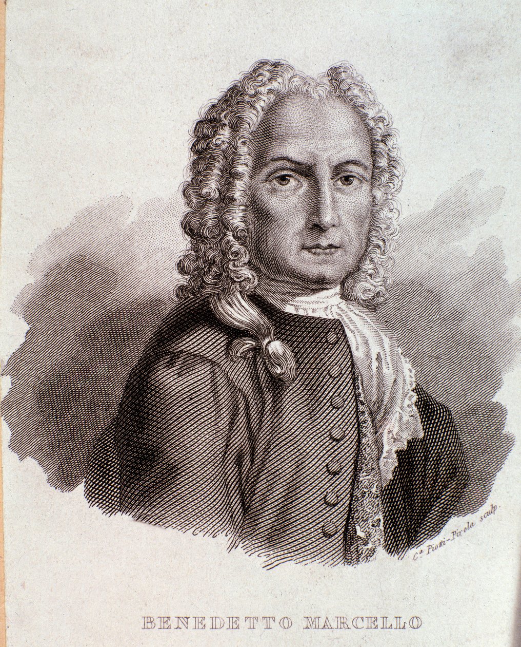 Porträt von Benedetto Marcello (Gravur) von Anonymous Anonymous