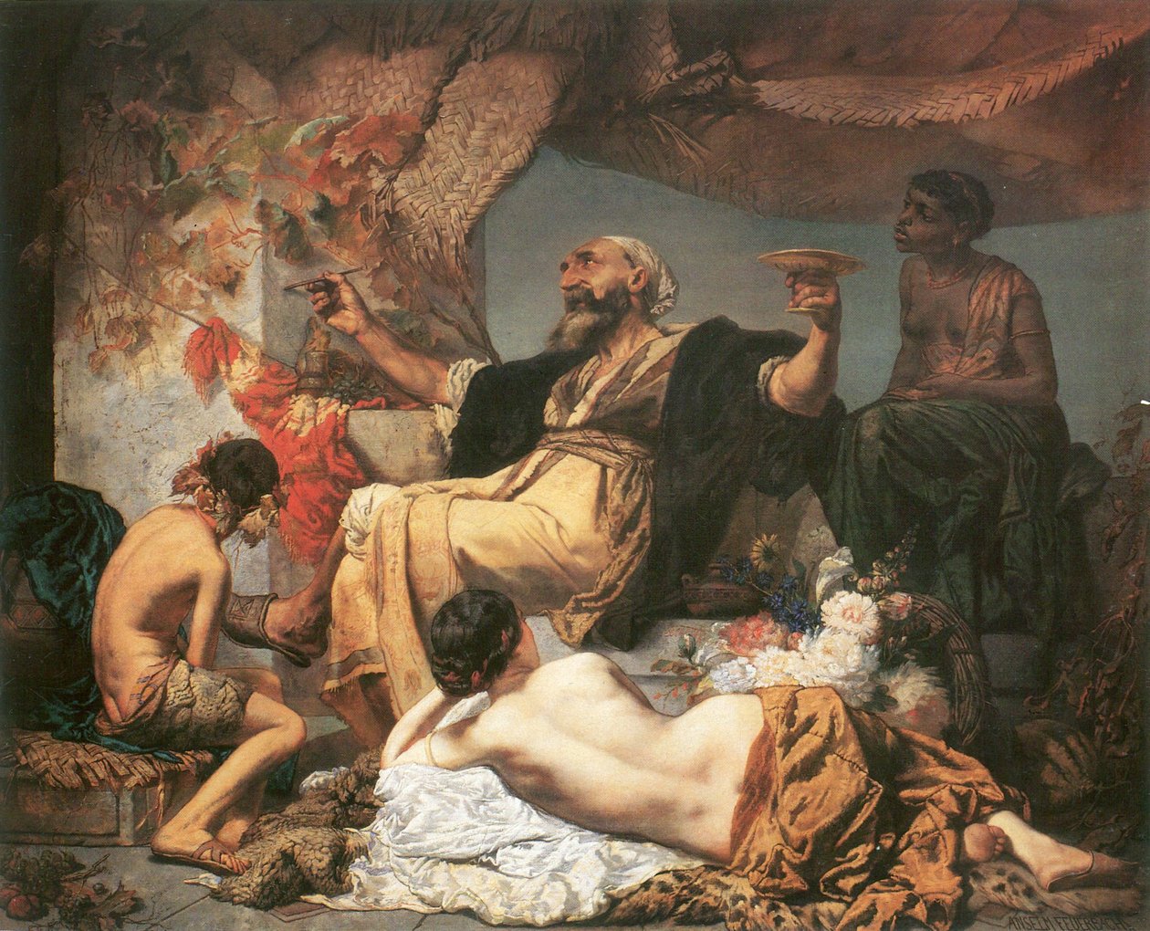 Hafis vor der Schenke von Anselm Feuerbach