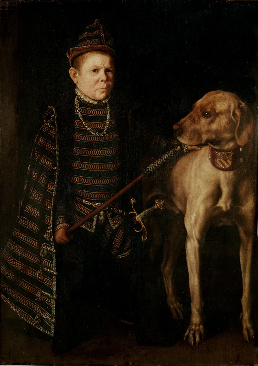 Der Zwerg des Kardinals Granvelle, ca. 1560 von Anthonis van Dashorst Mor