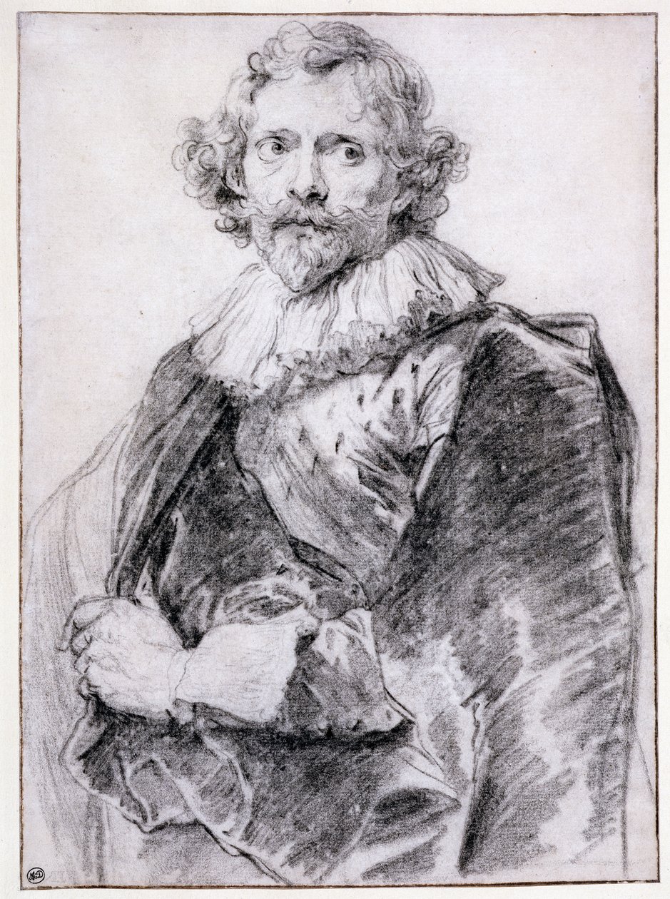 Porträt von Lucas Vorsterman (1595-1675), um 1631 von Anthony van Dyck