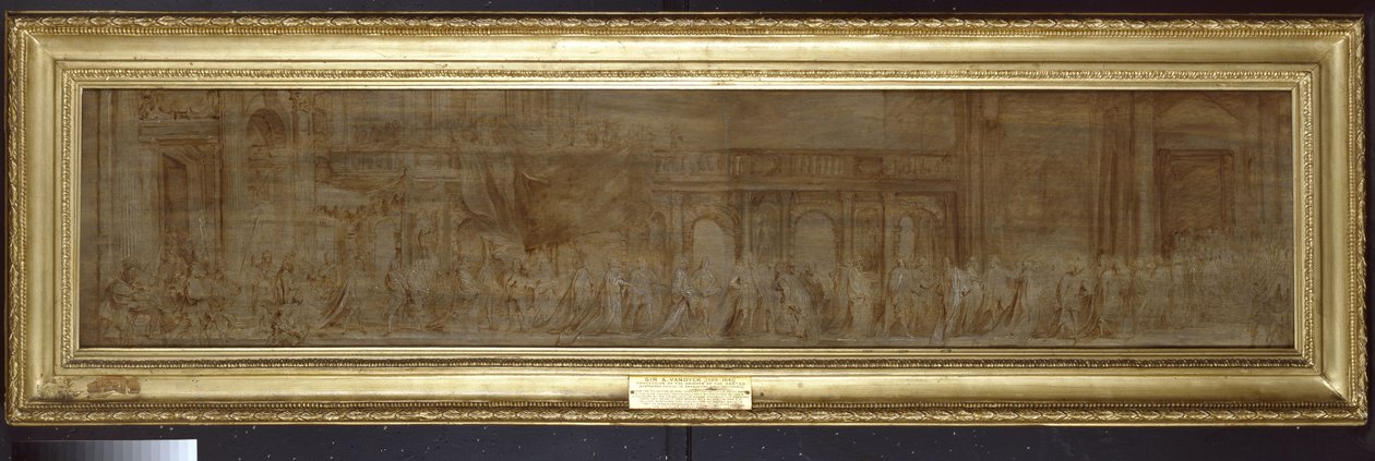 Karl I. und die Ritter des Hosenbandordens in Prozession, 1638 von Anthony van Dyck