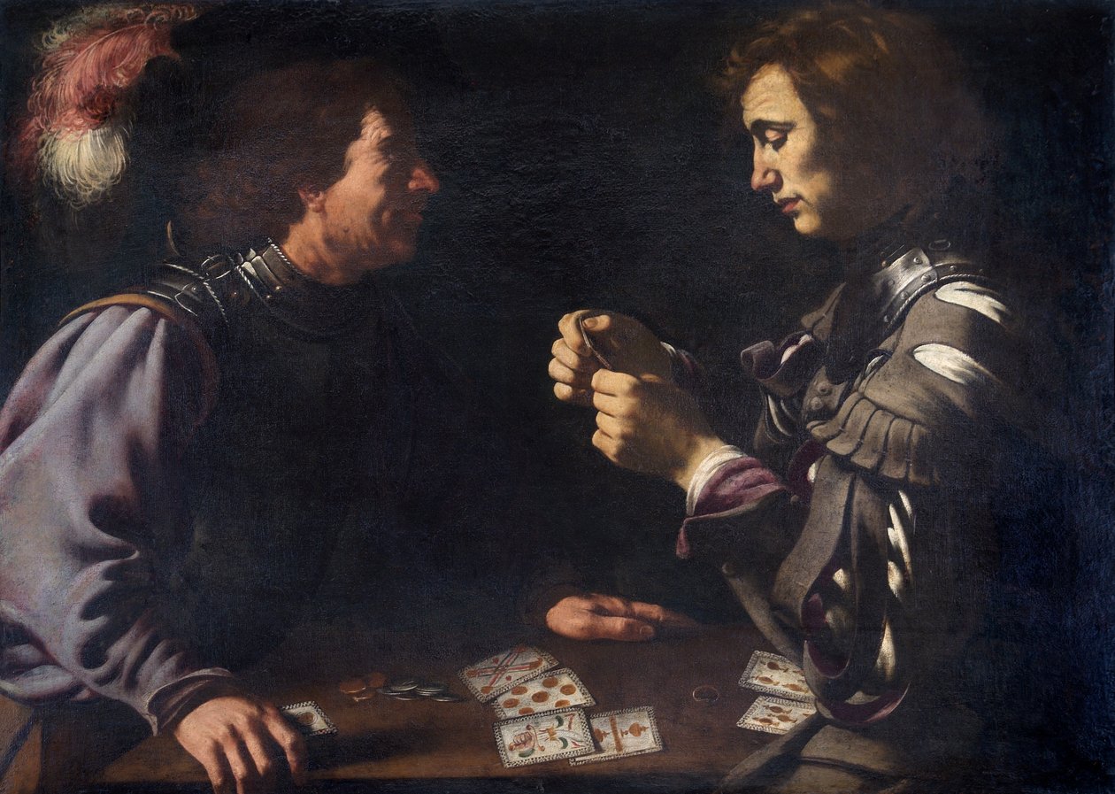 Kartenspieler, ca. 1620 von Antiveduto Gramatica